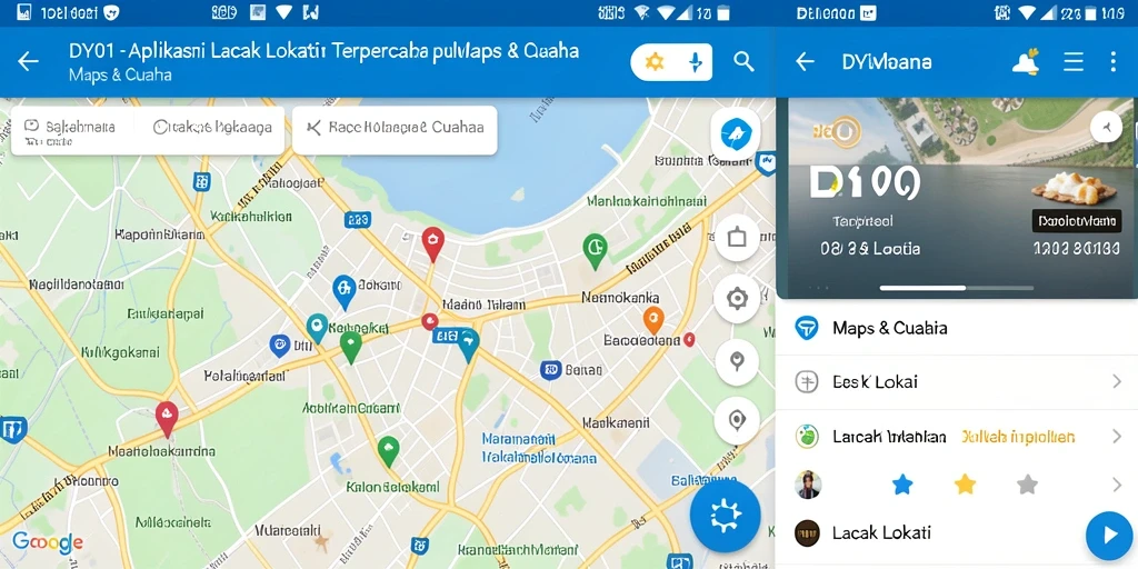Tampilan antarmuka aplikasi Lacak Lokasi DY01 yang intuitif.