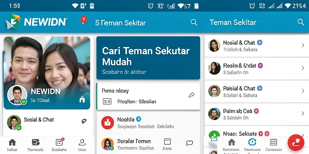 Antarmuka pengguna NEWIDN yang intuitif dan menarik.