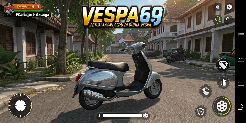 Tampilan antarmuka VESPA69 yang menarik dan interaktif.