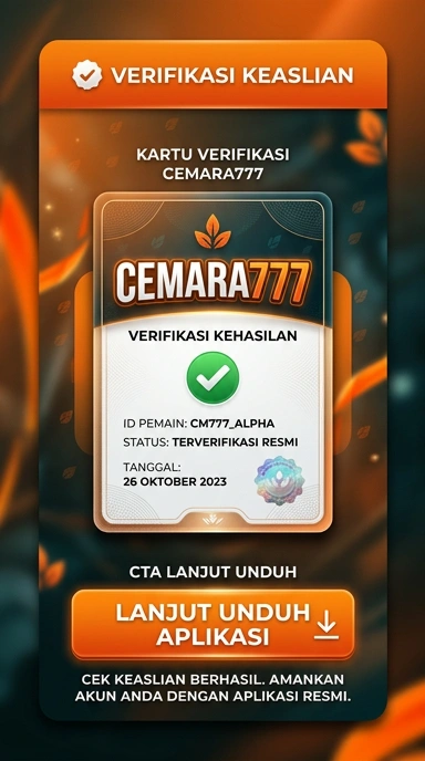 Tampilan kanal resmi cemara777